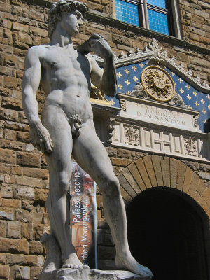 David, symbol of The Republic, against the Medici 'Goliath'