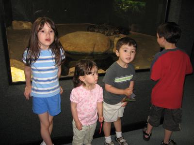 Sarah, Kyle, and friends at Clyde peeling's Reptileland