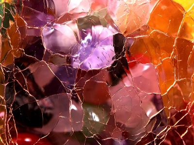 Cracked Glass 1 by Mike Parsons