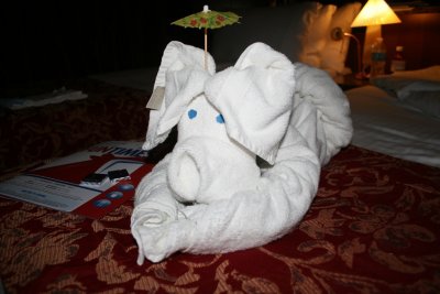 12-the Towel Creature greeted us Saturday evening.JPG