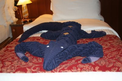 19-Towel creature made from beach towels.JPG