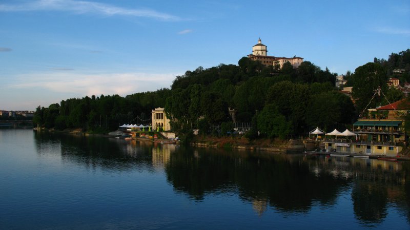 Early evening along the Po