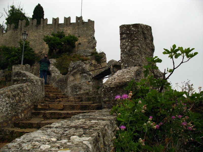 Back up the steps to Guaita