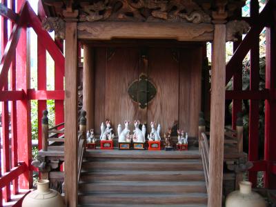 Small shrine interior