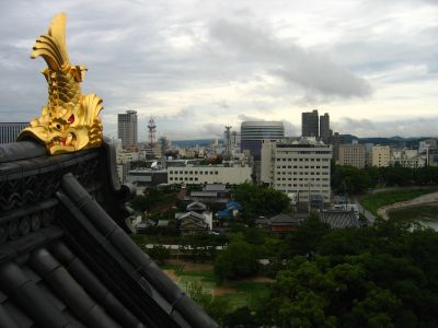 Western view from Okayama-jō