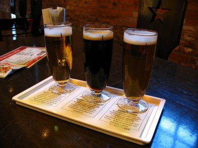 Sample of three Sapporo beers