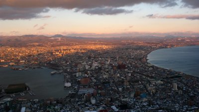 City panorama from Hakodate-yama