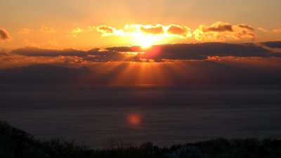 Sunset from Hakodate-yama