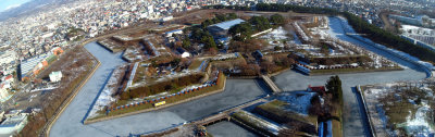 Panoramic view over Goryō-kaku