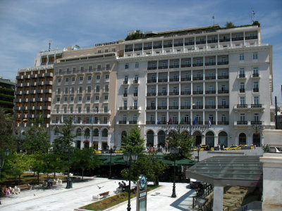 Hotel Grande Bretagne on Syntagma Square