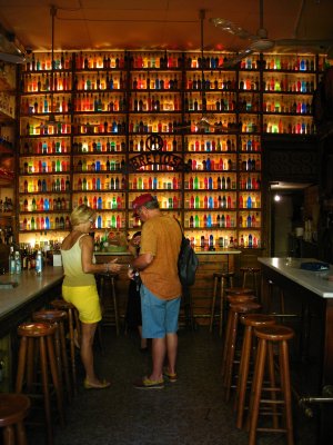 Colorful bar in Plaka