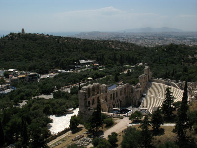 Odeon of Herodes Atticus and Filopappos Hill