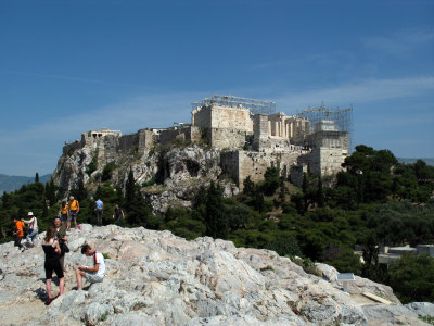 Acropolis viewed from Areopagus Hill