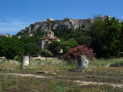North side of Acropolis viewed from Ancient Agora