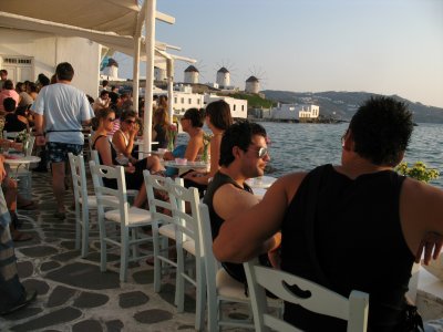 Seaside socializing
