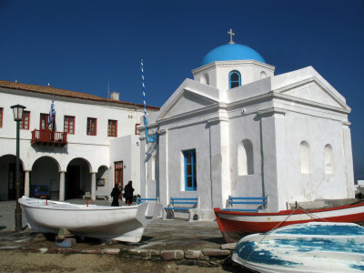 Boats below Agios Nikolaus
