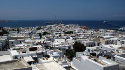View over Mykonos town