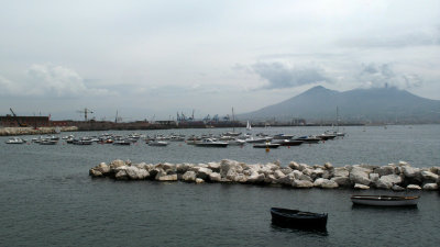 Waterfront view with Vesuvius