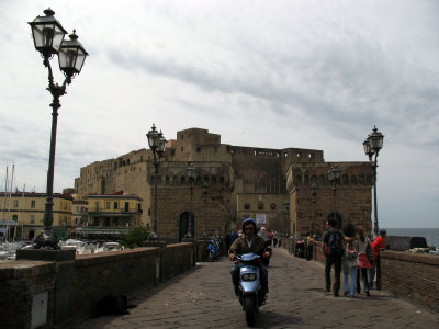 Speeding away from Castel dell' Ovo