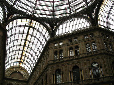 Roof and interior facade of Galleria Umberto