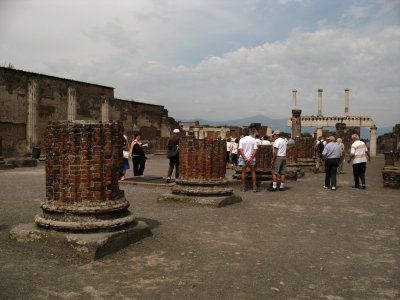 Pillar fragments of the basilica