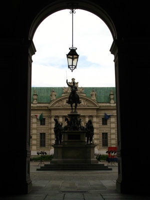 Archway into Piazza Carlo Alberto