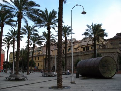 Palm trees at the Porto Antico