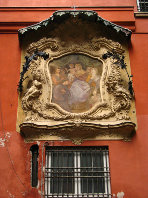 Detail on the Palazzo Rosso