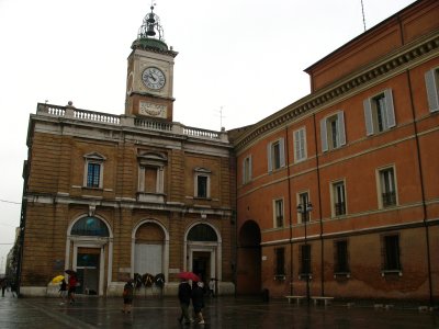 Clock tower on the square