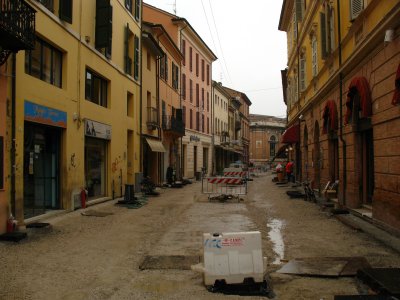 Roadworks on Via IV Novembre