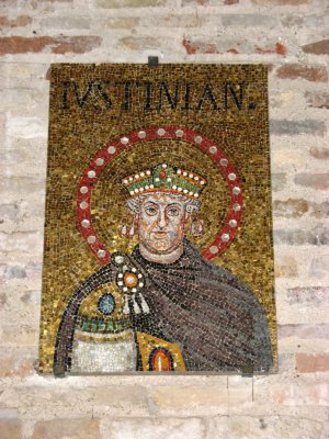 Mosaic portrait of Justinian, San Apollinare Nuovo
