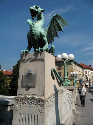 One of the distinctive dragons of the Zmajski most
