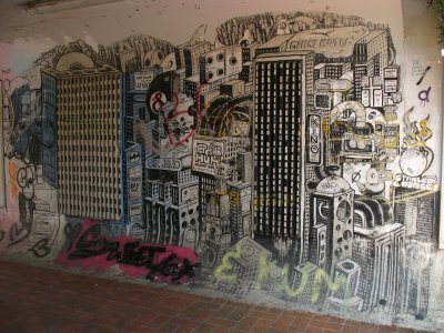 Graffiti in the underpass to Tivoli Park