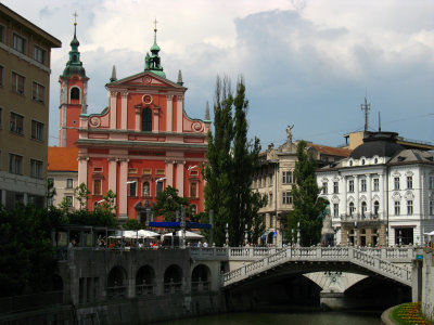 Franciscan Church and Triple Bridge