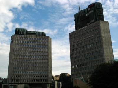 Communist-era towers, Trg Republike