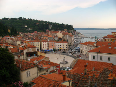 View over Piran from Church of St. George