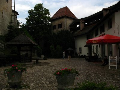 Lower castle courtyard