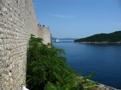 Along the walls