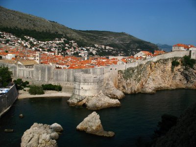 Dubrovnik's old town from Lovrijenac