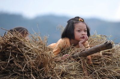 On the way home,Luxi,Yunnan,China