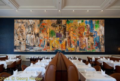 Yves Klein Painting / Restaurant Gendarmerie