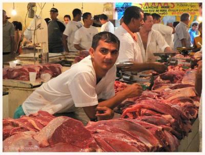At the fish & meat market