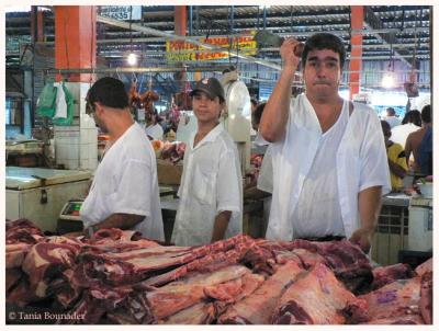 At the fish & meat market