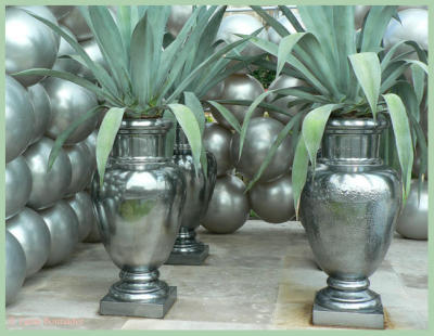 Silver vases
