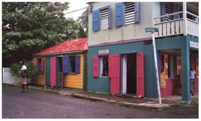 Colorful Tortola houses
