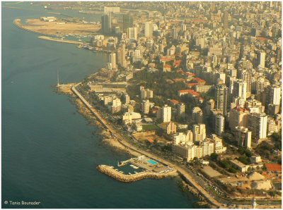 Beirut from the plane