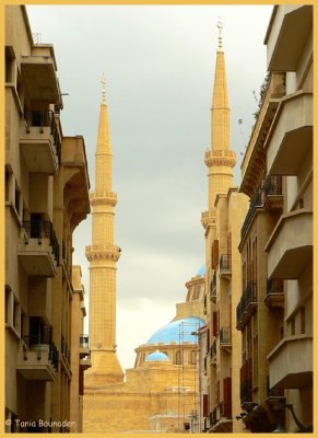 Mosque in the background
