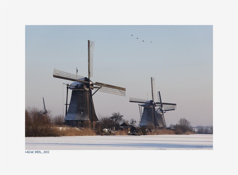 Kinderdijk - winter 2012