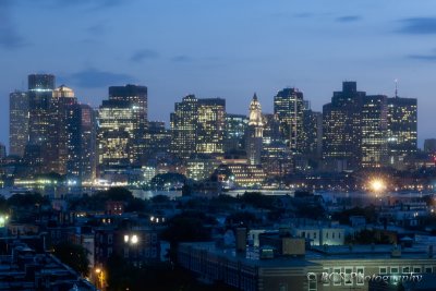 Boston Skyline - The View From Our Room