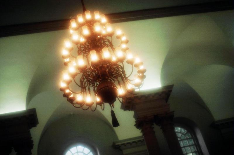 Chandelier in some old church in Boston I forgot the name of